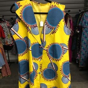 Vest/Jacket African print Ankara fabric